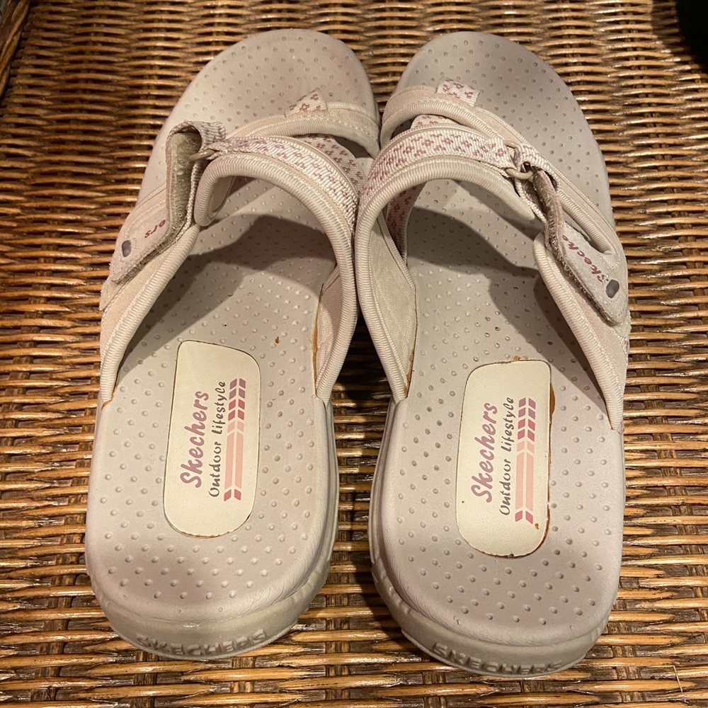 Skechers Women's Light Beige Sandals - Picture 8 of 8
